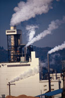 Picture of smokestacks; Size=130 pixels wide